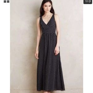 Anthropologie Clipdot Maxi Dress 6P